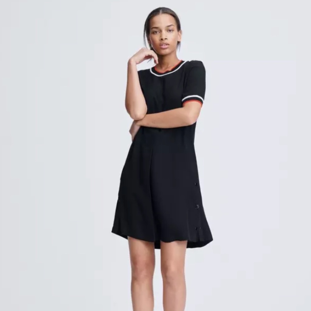 Rag & Bone Black Short Sleeve Shift Dress